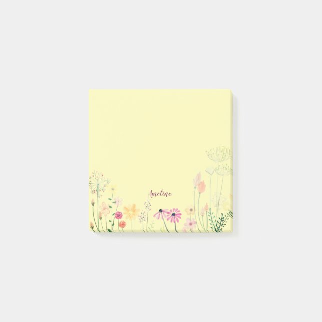 Meadow Flowers Post-it Notes (Front)