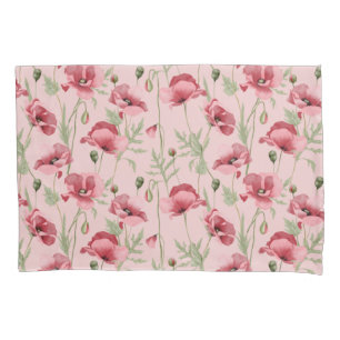 Meadow flowers prints country house pillowcase