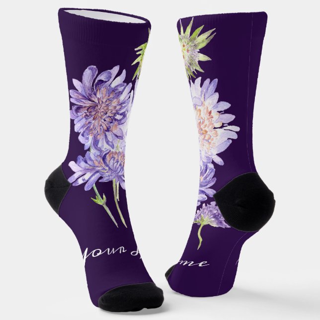 meadow flowers socks (Angled)