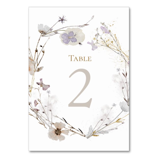 meadow flowers Table Number 2 (Front)