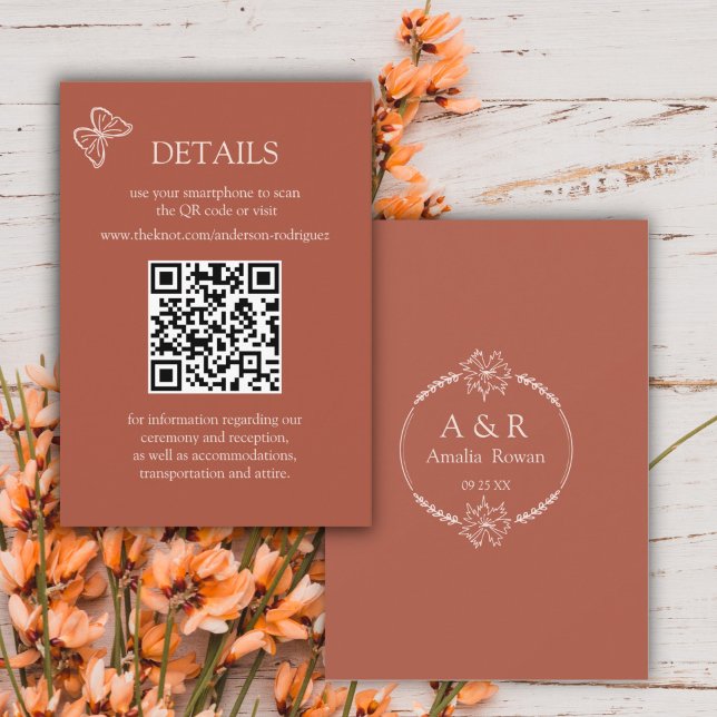 Meadow Flowers Terracotta Scan QR Details card (Creator Uploaded)