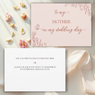 Meadow Flowers To my Mother Thank You card