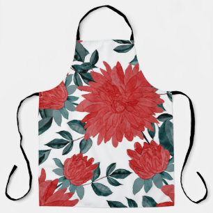 Meadow Flowers: Vintage Watercolor Seamless Apron