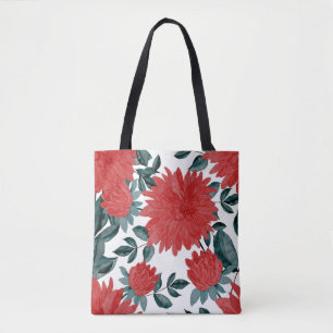 Meadow Flowers: Vintage Watercolor Seamless Tote Bag