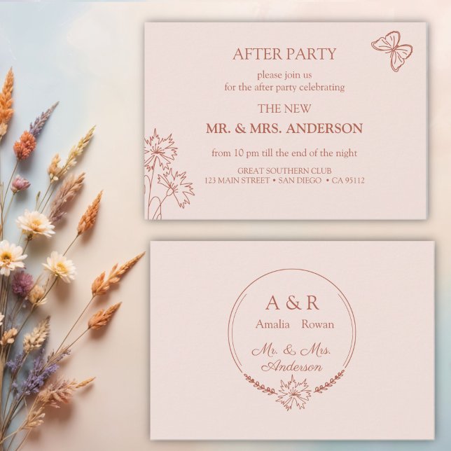 Meadow Flowers Wedding After - Party Invitation (Creator Uploaded)