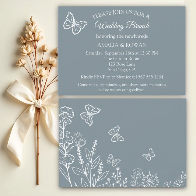 Meadow Flowers Wedding Brunch Invitation (Creator Uploaded)