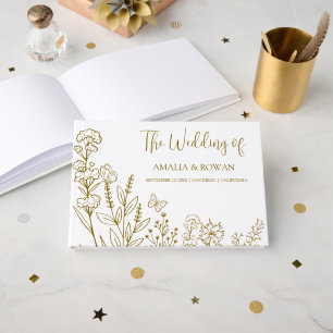 Meadow Flowers Wedding Guest Book