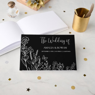 Meadow Flowers Wedding Guest Book