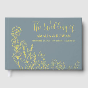 Meadow Flowers Wedding Guest Book