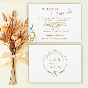 Meadow Flowers Wedding We Tied the Knot Invitation