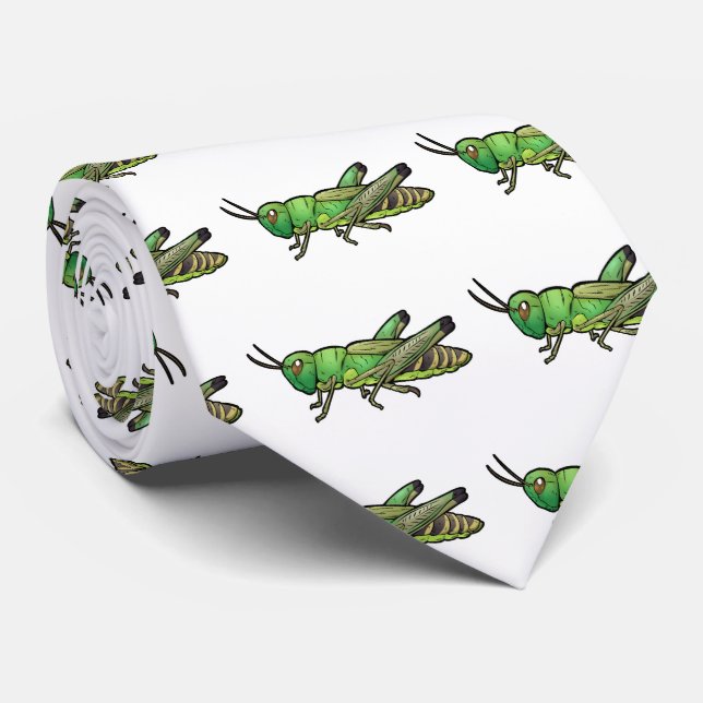 Meadow Grasshopper Tie (Rolled)