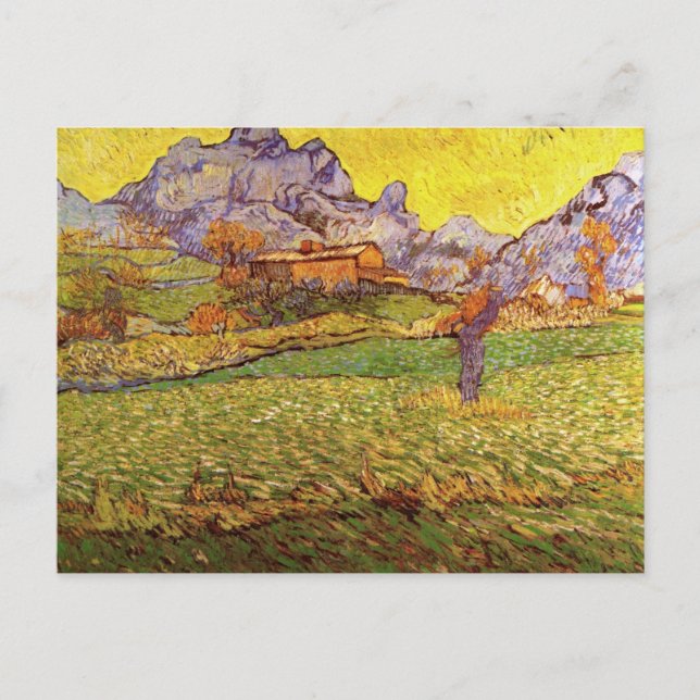 Meadow in Mountains by Vincent van Gogh Postcard (Front)