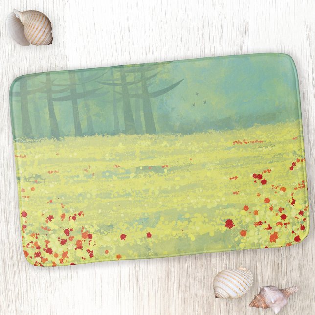 Meadow Landscape Bath Mat (Creator Uploaded)
