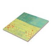 Meadow Landscape Painting Ceramic Tile (Side)