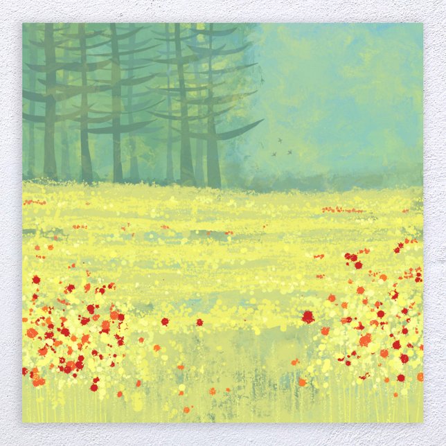 Meadow Landscape Painting Poster (Creator Uploaded)