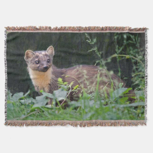 Meadow Marten Throw Blanket (Front)