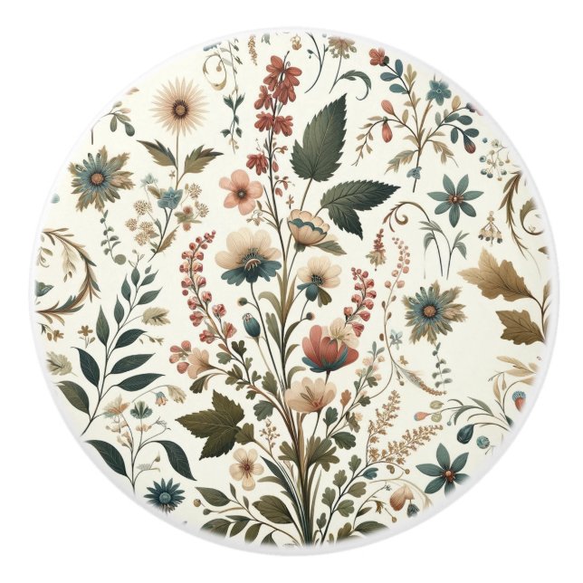 Meadow Melody Ceramic Knob (Front)