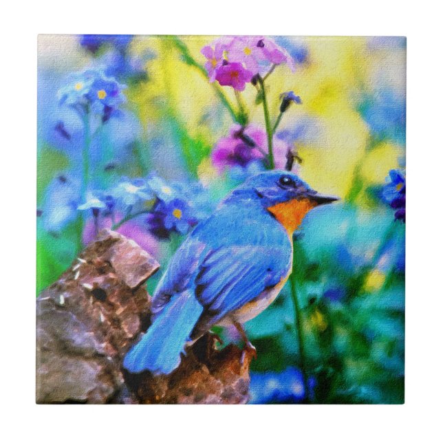 Meadow Melody Ceramic Tile (Front)