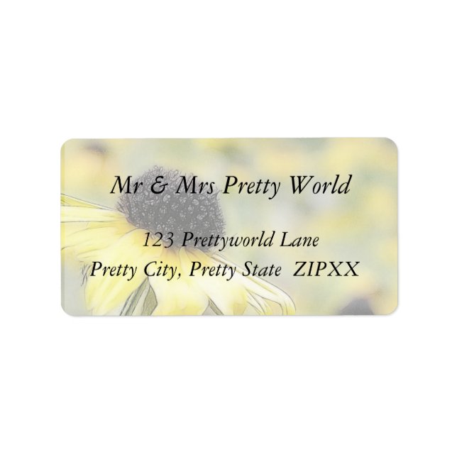 Meadow of Black Eyed Susans Label (Front)