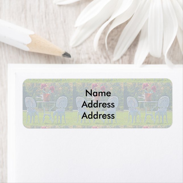 Meadow of Love Autumn Wedding Return Address Label (Insitu)