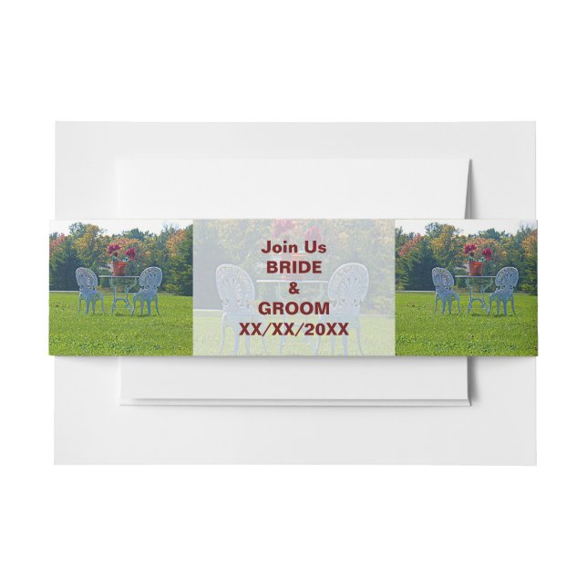 Meadow of Love Invitation Bands Invitation Belly Band (Front Example)