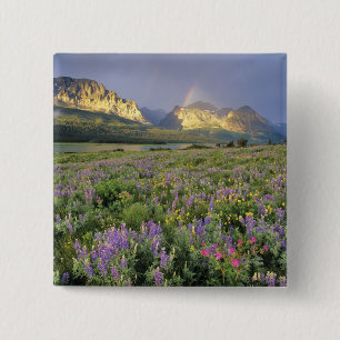 Meadow of Wildflowersnear Lake Sherbourne in 15 Cm Square Badge