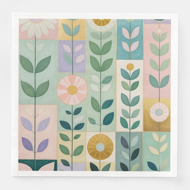 Meadow Patchwork Napkin (Front)