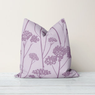 Meadow Silence Grey Lilac Smoky Plum Cushion