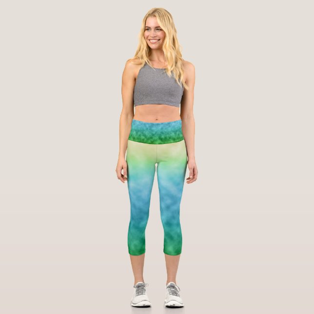 Meadow Sky Capri Leggings (Front)