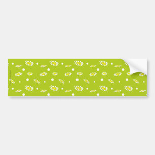 Meadow Stars Daisy Flowers Bumper Sticker