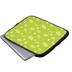 Meadow Stars Daisy Flowers Laptop Sleeve