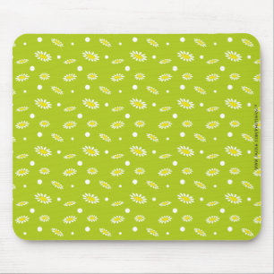 Meadow Stars Daisy Flowers Mouse Pad