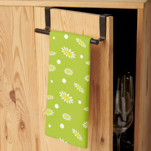 Meadow Stars Daisy Flowers Tea Towel
