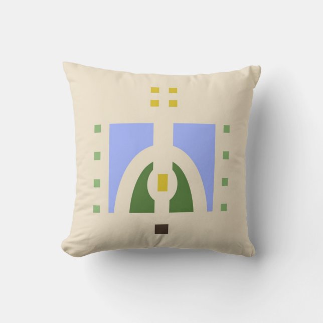 Meadow Stencil Design Cushion (Front)