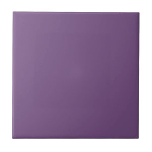 Meadow Violet Solid Colour Print, Purple Ceramic Tile