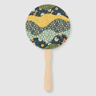 Meadow Waves Hand Fan