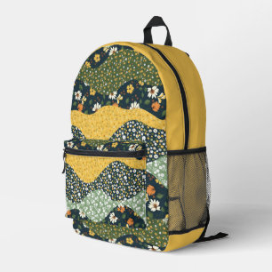 Meadow Waves Printed Backpack