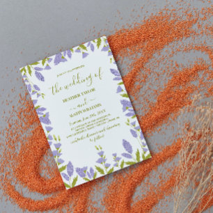 Meadow Wildflower Botanical Wedding Invitation