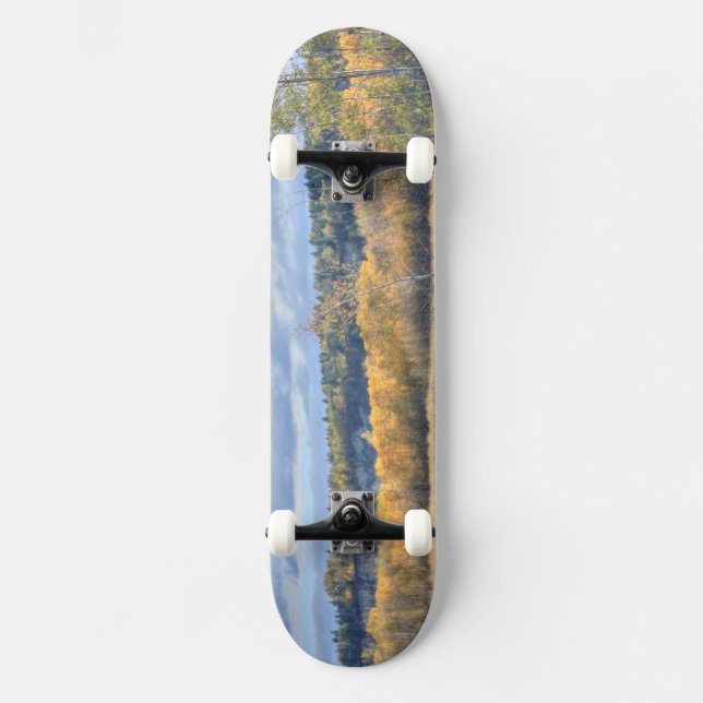 Meadow with Aspens Skateboard (Front)