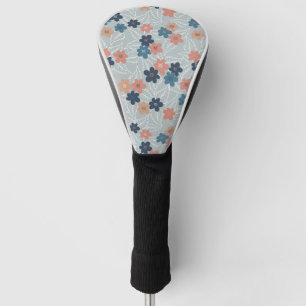 Meadow with colourful spring flowers golf head cover