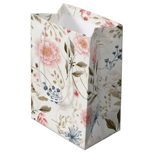 Meadowcore Cottagecore Wildflower Gift Medium Gift Bag
