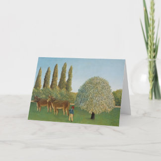 Meadowland (The Pasture), Henri Rousseau,  1910 Card