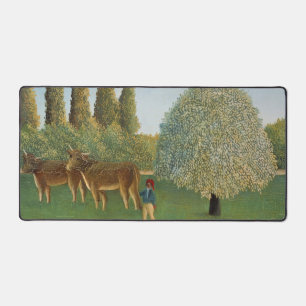 Meadowland (The Pasture), Henri Rousseau, 1910 Desk Mat