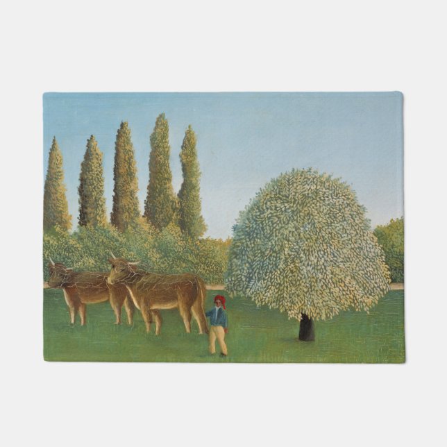 Meadowland (The Pasture), Henri Rousseau,  1910 Doormat (Front)