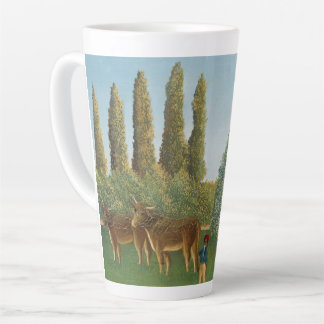 Meadowland (The Pasture), Henri Rousseau,  1910 Latte Mug