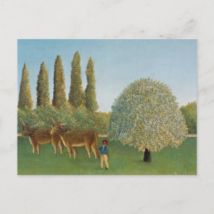 Meadowland (The Pasture), Henri Rousseau, 1910 Postcard