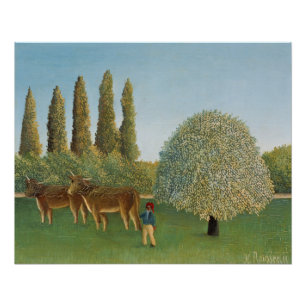 Meadowland (The Pasture), Henri Rousseau, 1910 Poster