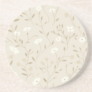 Meadowlight Neutral Floral Coaster