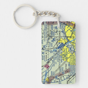 Meadows Field Airport chart / taxi diagram Key Ring