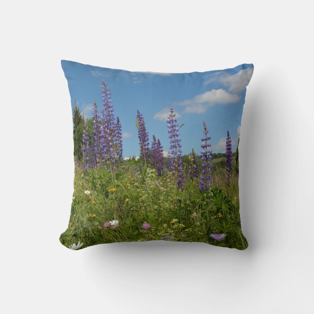 Meadows  with lupins  - cushion (Front)